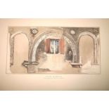 [PRINTS] RUSKIN (John) Examples of the Architecture of Venice, lge folio, 16 plates (some hand col'