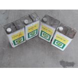 4 X BP CORSE 50 OIL CANS