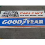 ALUMINIUM GOODYEAR 72" X 30" ADVERTISING SIGN EAGLE NCT HIGH PERFORMANCE TYRES