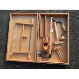 SMALL CHILDS MINIATURE CARPENTERY SET IN CASE