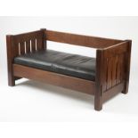 A Gustav Stickley settle