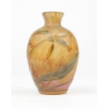 A Daum Nancy cameo art glass cabinet vase