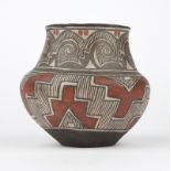 A Southwest Pueblo polychrome pottery vessel