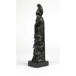 A Haida carved argillite totem, Tim Pearson