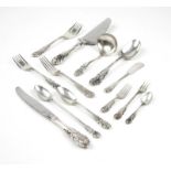 A Wallace sterling silver flatware service