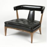 A mid-century modern lounge chair