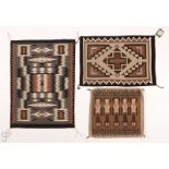 A group of three Navajo regional rugs