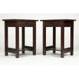 A pair of Arts & Crafts nightstands, Voorhees