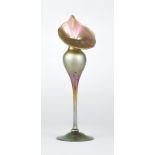 1002 A Steuben gold Aurene Jack-in-the-pulpit vase Early 20th century, signed to underside of
