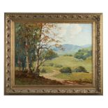 1008 George Wallace Olson (1876-1938 Hollywood, CA) California landscape with trees, signed lower