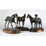 1057 Three horse bronzes, Pat Roberts and Ray Jenkins The first: Pat Roberts (20th Century
