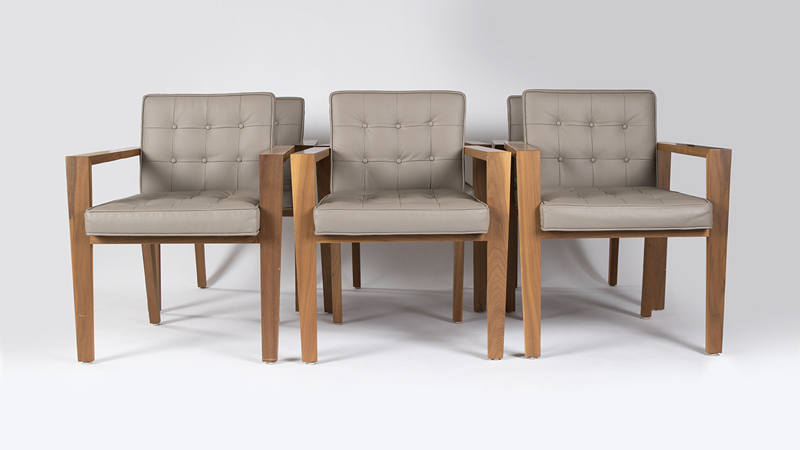 A set of six Jeff Vioski ''Madrid'' dining chairs