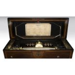 A B.A. Bremond Swiss cylinder music box