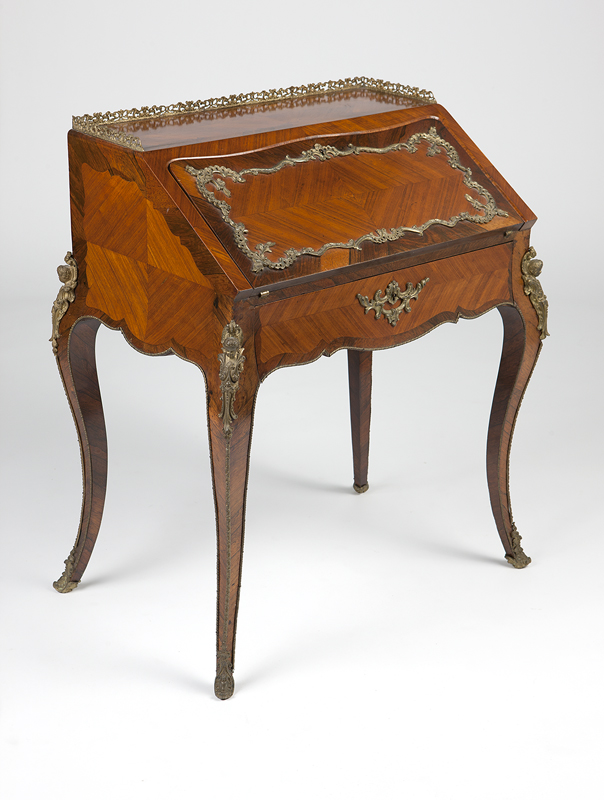 A Louis XV-style gilt bronze-mounted bureau en pente