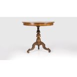 A Continental parquetry occasional table