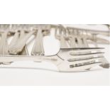 A ''King Albert'' sterling silver flatware service