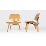 A pair Charles Eames for Herman Miller LCW Chairs