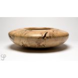 J. Stuckey spalted silver maple turned wood bowl