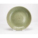 A Chinese celadon glazed charger