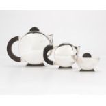 An Art Deco silver-plated tea set, Christofle