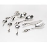 Group Georg Jensen ''Blossom'' serving articles