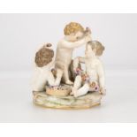 A Meissen porcelain figural group