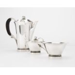 A Georg Jensen silver ''Pyramid'' coffee service