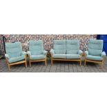 Ercol suite comprising of 3 chairs and a