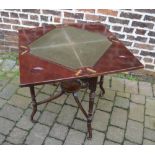 Edwardian fold out card table