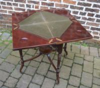 Edwardian fold out card table