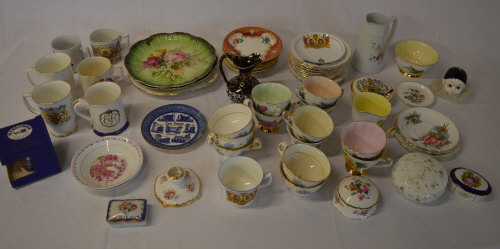 Ceramics including commemorative cups &