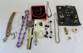 Various costume jewellery inc Bucherer b