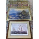 Tapestry picture & 2 prints inc Internat