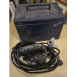 Naval Aldis signalling lamp with case