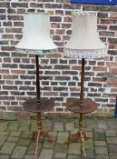 Pair of Georgian style standard lamps /