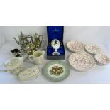 Assorted silver plate and ceramics inc C