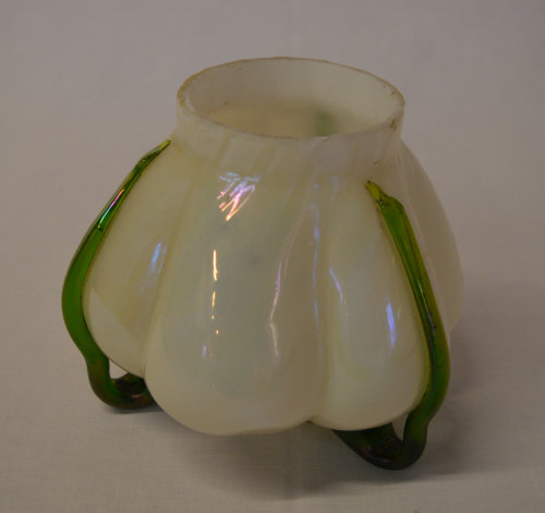 Pearlescent glass Art Nouveau vase in th