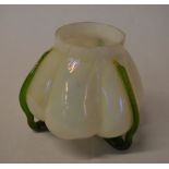 Pearlescent glass Art Nouveau vase in th