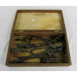 Box of metal sculpture's tools