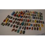 100 mixed die cast model cars, mainly Le