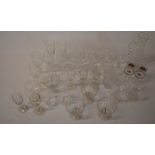 Selection of drinking glasses including