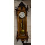 Large Vienna style regulator wall clock