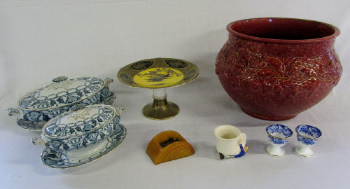 Various ceramics inc Solian ware comport