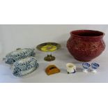 Various ceramics inc Solian ware comport