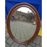 Oval wall mirror