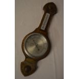 Oak wall barometer