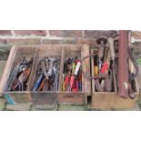 2 boxes of hand tools