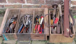 2 boxes of hand tools