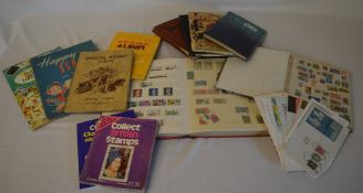 Various stamp albums and FDCs
