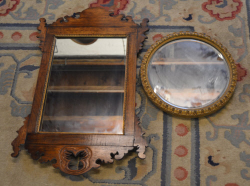 Reproduction wall mirror and a small cir